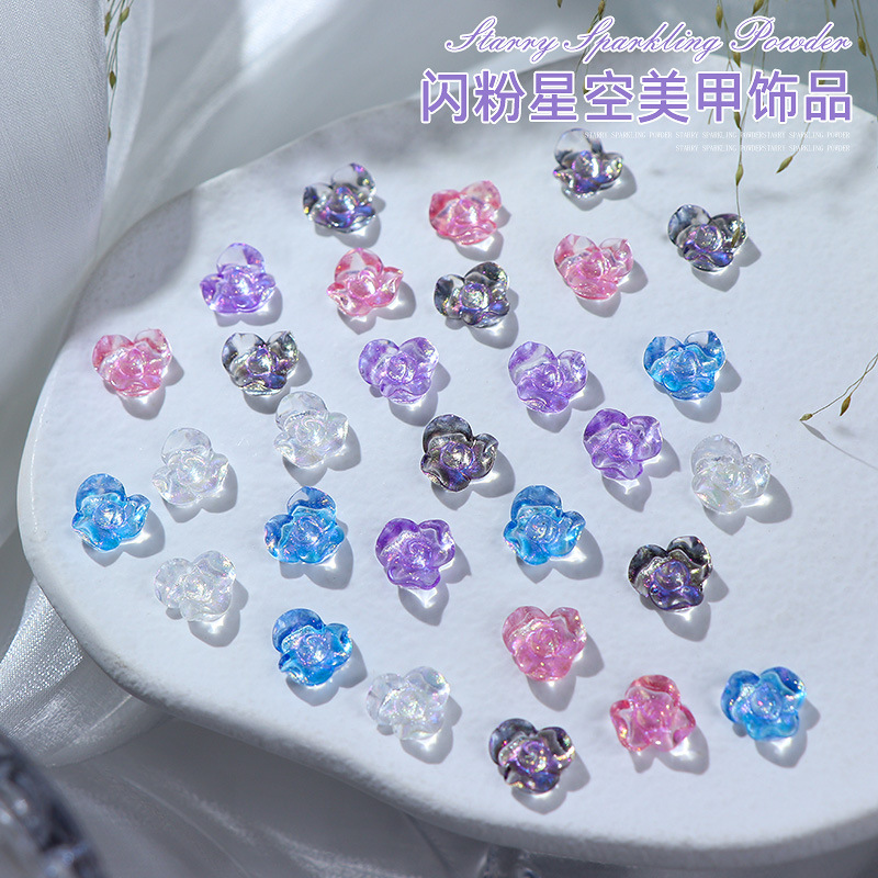 50pcs/pack 10x10mm nail art fi - đánh giá và giá Resin Glitter Pack