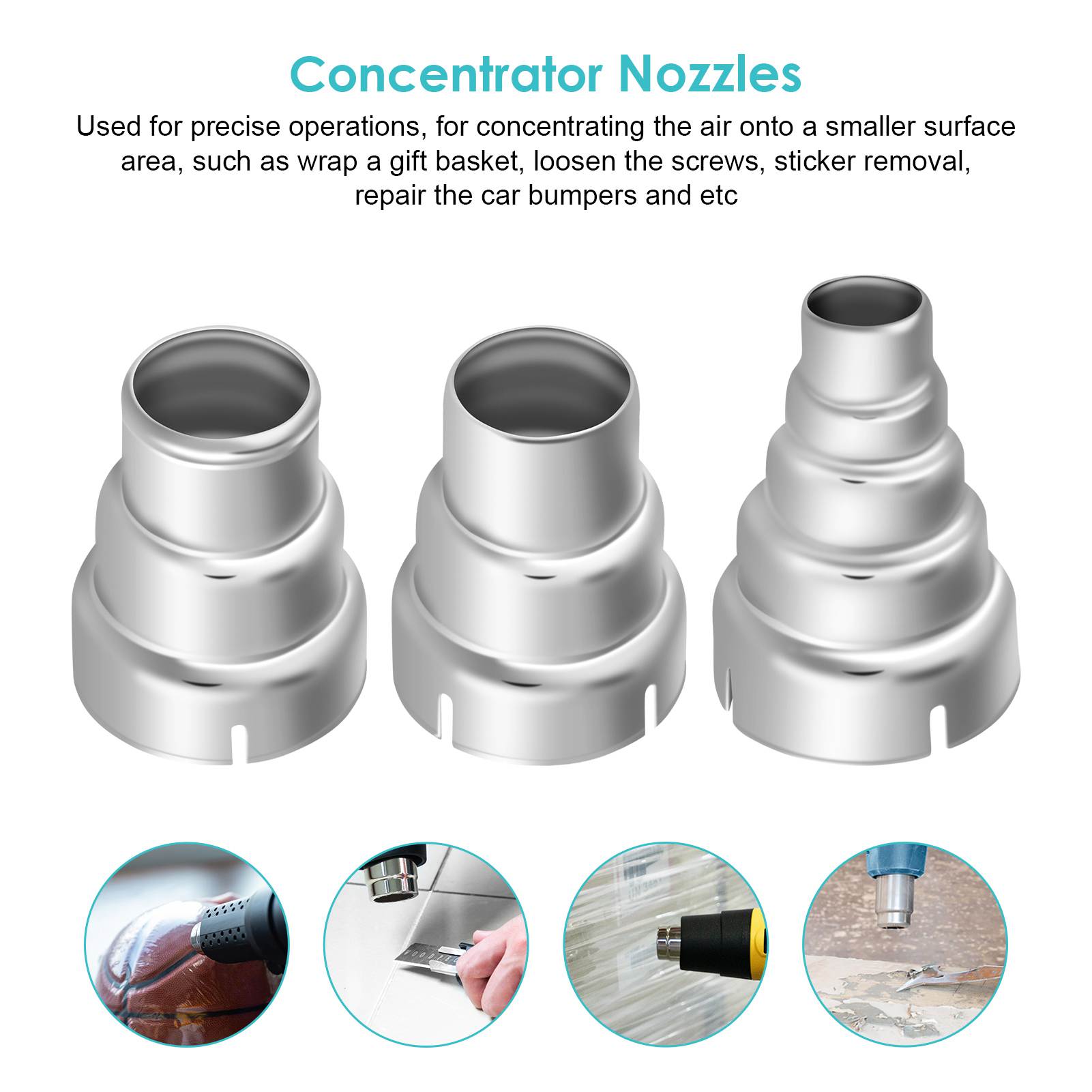 7pcs Heat Gun Nozzles Kit - 35 - đánh giá và giá Heat Gun Small